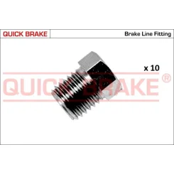 Készlet=10Szt!!!! Anya Cső Fék Sztywnego M10X1.25 Belső5 Zew10X14.2 - QUICK BRAKE (QB171-M-10)