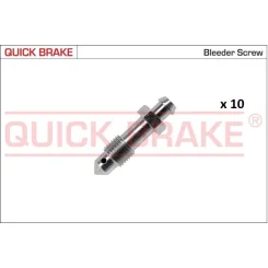 Készlet=10Szt!!!! Légtelenítő Fék 3/8 X 24Unf S10 Hosszú 37,5 - QUICK BRAKE (QB171-0108-10)