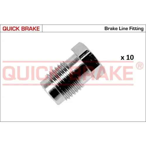 Készlet=10Szt!!!! Végdarab Cső Fék M10X1 - QUICK BRAKE (QB171-D-10)