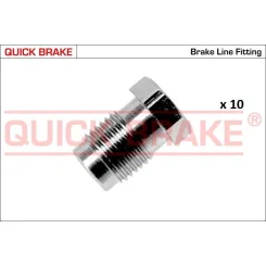 Készlet=10Szt!!!! Végdarab Cső Fék M10X1 - QUICK BRAKE (QB171-D-10)