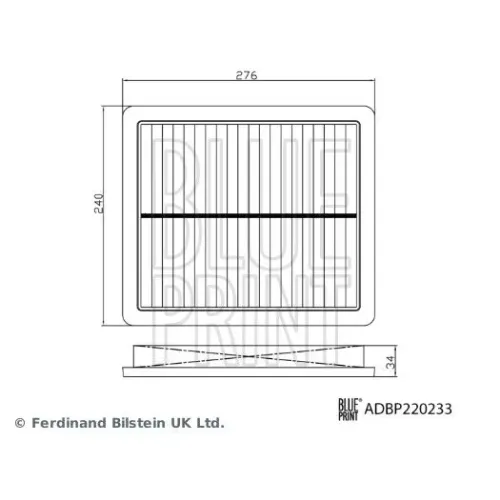 Légszűrő Mg - BLUE PRINT (ADBP220233)