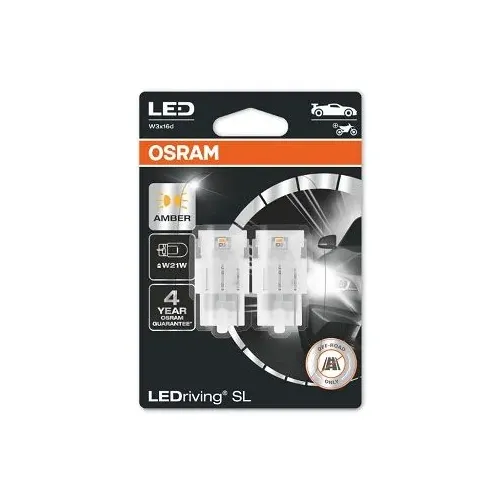 Izzó, Távfényszóró Sl W21W Bursztynowa Led (Brak Ece) 2Szt. Blister (Eko) - ams-OSRAM (OSR7505DYP-2BL)