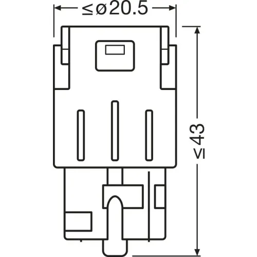 Izzó, Távfényszóró Sl Wy21W Sárga Led (Brak Ece) 2Szt. Bilster (Eko) - ams-OSRAM (OSR7504DYP-2BL)