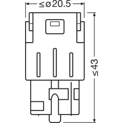 Izzó, Távfényszóró Sl Wy21W Sárga Led (Brak Ece) 2Szt. Bilster (Eko) - ams-OSRAM (OSR7504DYP-2BL)