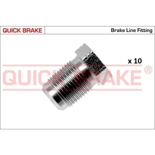 Készlet=10Szt!!!! Végdarab Cső Fék M12X1 - QUICK BRAKE (QB171-B5-10)