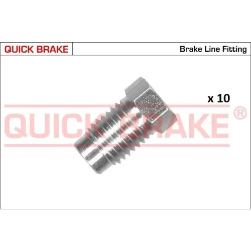 Készlet=10Szt!!!! Anya Cső Fék Sztywnego M10X1.25 Belső5 Zew10X19.5 - QUICK BRAKE (QB171-L-10)