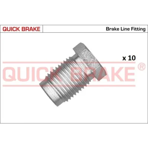 Készlet=10Szt!!!! Végdarab Cső Fék M16 X 1,5 Átmérő 10,6 Külső 17 X 26,5 - QUICK BRAKE (QB171-ZC-10)