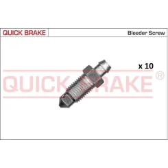 Készlet=10Szt!!!! Légtelenítő Fék 3/8 X 24Unf S10 Hosszú 31 - QUICK BRAKE (QB171-0107-10)