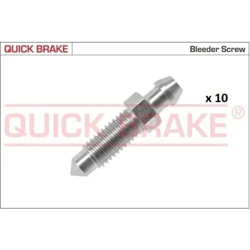 Készlet=10Szt!!!! Légtelenítő Fék M8 X 1,25 S9 Hosszú 35,5 - QUICK BRAKE (QB171-0011-10)