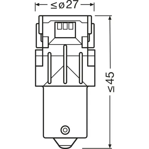 Izzó, Távfényszóró Sl Py21W Sárga Led (Brak Ece) 2Szt. Blister (Eko) - ams-OSRAM (OSR7507DYP-2BL)