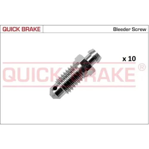 Készlet=10Szt!!!! Légtelenítő Fék M8 X 1,25 S8 Hosszú 25,5 - QUICK BRAKE (QB171-0100-10)