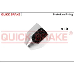 Készlet=10Szt!!!! Anya Cső Fék Sztywnego 3/8X24Unf Belső 5.0 Külső14X17.5 - QUICK BRAKE (QB171-H-10)