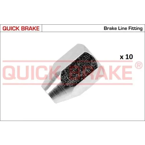 Készlet=10Szt!!!! Anya Cső Fék Sztywnego M10X1 Belső 5 Külső 15 X 23,0 - QUICK BRAKE (QB171-HA-10)