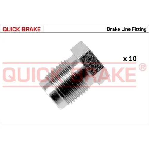 Készlet=10Szt!!!! Végdarab Cső Fék M12X1 - QUICK BRAKE (QB171-BX-10)