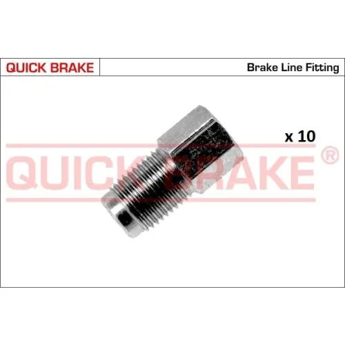 Készlet=10Szt!!!! Végdarab Cső Fék M10X1 - QUICK BRAKE (QB171-DL-10)