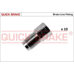 Készlet=10Szt!!!! Végdarab Cső Fék M10X1 - QUICK BRAKE (QB171-DL-10)