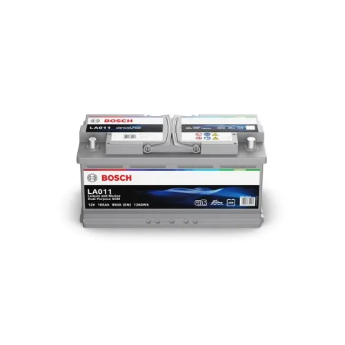 Akkumulátor 12V 105Ah/950A 394X175X190 Hobby Dual Purpose Agm - BOSCH (0092LA0110)