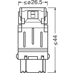 Izzó, Távfényszóró Sl P27/7W Bursztynowa Led (Brak Ece) 2Szt. Blister (Eko) - ams-OSRAM (OSR3157DYP-2BL)