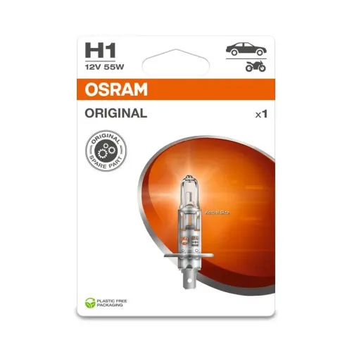 Izzó, Villogó H1 12V/55W P14,5S 1Szt. Blister (Eko) - ams-OSRAM (OSR64150-1BL)