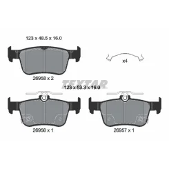 Fékbetétkészlet, Tárcsafék Honda T. Civic 2,0 22- - TEXTAR (2695801)
