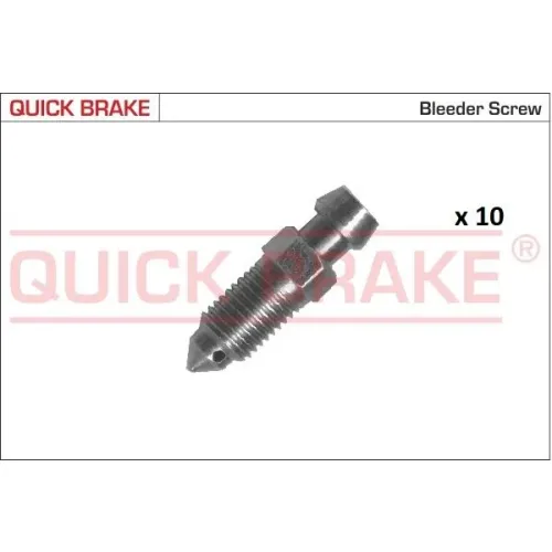 Készlet=10Szt!!!! Légtelenítő Fék M8 X 1 S8 Hosszú 28,5 - QUICK BRAKE (QB171-0093-10)
