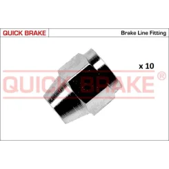 Készlet=10Szt!!!! Végdarab Cső Fék Sztywnego 3/8 X 24Unf Belső 5 Külső 12 X 16,0 - QUICK BRAKE (QB171-KX-10)