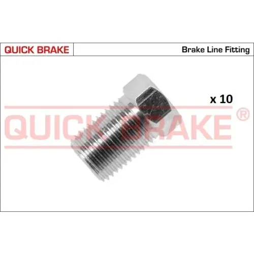 Készlet=10Szt!!!! Végdarab Cső Fék M10X1 2Df - QUICK BRAKE (QB171-TX-10)