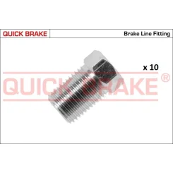 Készlet=10Szt!!!! Végdarab Cső Fék M10X1 2Df - QUICK BRAKE (QB171-TX-10)