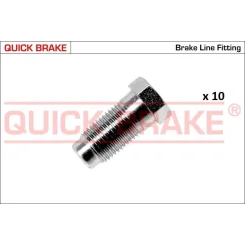 Készlet=10Szt!!!! Végdarab Cső Fék M10X1 - QUICK BRAKE (QB171-C-10)
