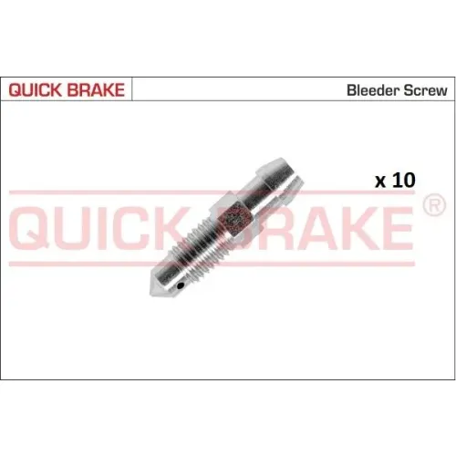 Készlet=10Szt!!!! Légtelenítő Fék M7 X 1 S7 Hosszú 28,7 - QUICK BRAKE (QB171-0069-10)