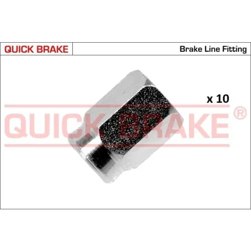 Készlet=10Szt!!!! Végdarab Cső Fék M12X1 Belső5 Zew15X21.5 - QUICK BRAKE (QB171-EB-10)
