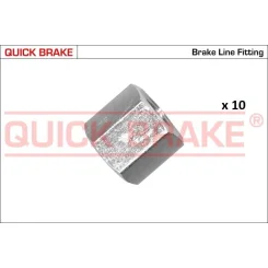 Készlet=10Szt!!!! Végdarab Cső Fék M10X1 Belső5 Zew14X13.0 - QUICK BRAKE (QB171-E-10)
