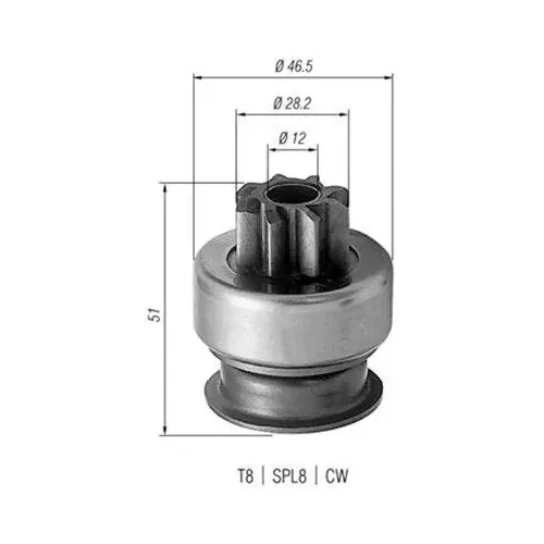 Fogaskerék, Önindító - MAGNETI MARELLI (AMB0176)