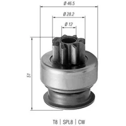 Fogaskerék, Önindító - MAGNETI MARELLI (AMB0176)