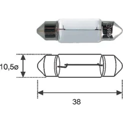 Izzó, Rendszámtábla Világítás - MAGNETI MARELLI (MAGC5W-12SET)