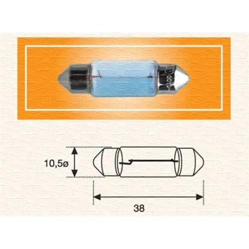 Izzó, Rendszámtábla Világítás - MAGNETI MARELLI (MAGC5W-24SET)