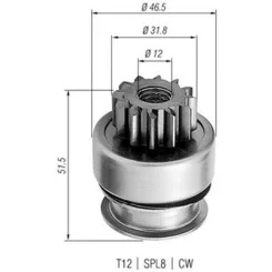 Fogaskerék, Önindító - MAGNETI MARELLI (AMB0261)