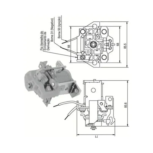Mágneskapcsoló, Önindító - MAGNETI MARELLI (AME0338)