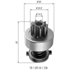 Fogaskerék, Önindító - MAGNETI MARELLI (AMB0358)