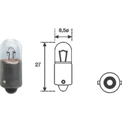 Izzó, Parkoló/Helyzetjelző Lámpa - MAGNETI MARELLI (MAGT4W-12SET)