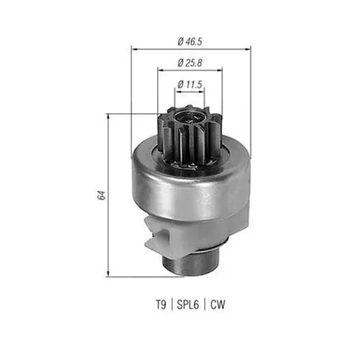 Fogaskerék, Önindító - MAGNETI MARELLI (AMB0247)