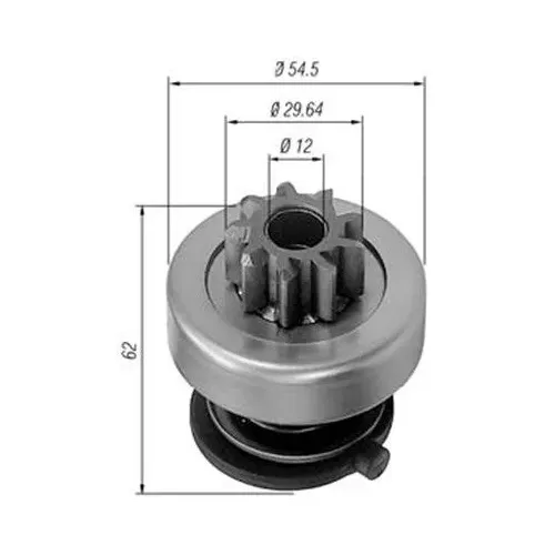 Fogaskerék, Önindító - MAGNETI MARELLI (AMB0167)