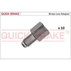 Készlet=10Szt!!!! Végdarab Cső Fék Összekötő (Acél) M10X1 Belső 3,5 Külső 14 X 29,0 - QUICK BRAKE (QB171-OAE-10)