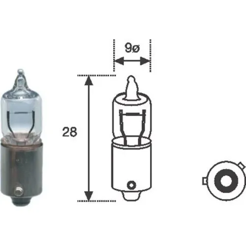 Izzó, Belső Világítás - MAGNETI MARELLI (MAGH6W-12SET)