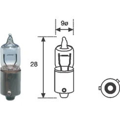 Izzó, Belső Világítás - MAGNETI MARELLI (MAGH6W-12SET)