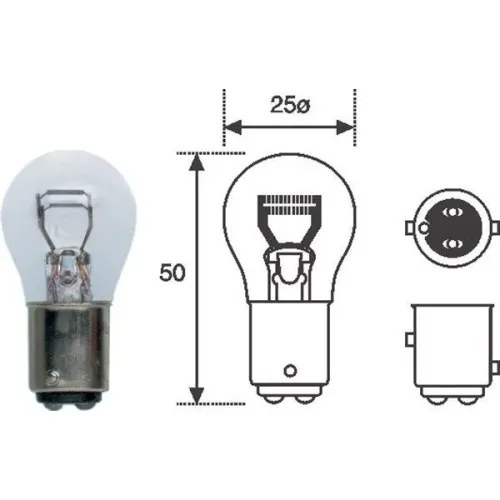 Izzó, Féklámpa - MAGNETI MARELLI (MAGP21-5W12SET)