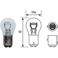 Izzó, Féklámpa - MAGNETI MARELLI (MAGP21-5W12SET)