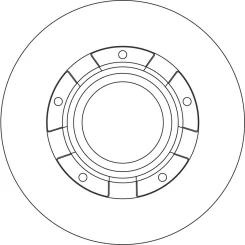 Féktárcsa Tord T. Tourneo/Transit 2,0-2,2 Tdci 12- - TRW (DF6558S)