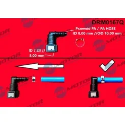 Csőkapcsoló, Üzemanyag-Vezeték - DRM (DRM0167Q)