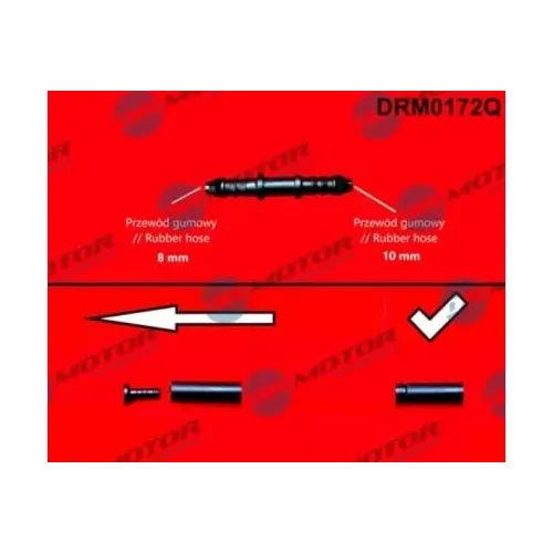 Csőkapcsoló, Üzemanyag-Vezeték - DRM (DRM0172Q)